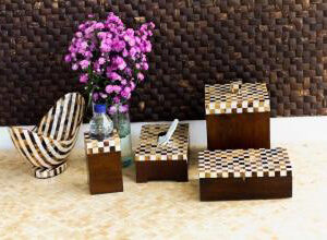 AMENTIES SET TEAKWOOD COMB MOP