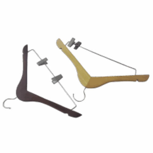hanger natural & hanger wooder woodbar dark brown with/without clip